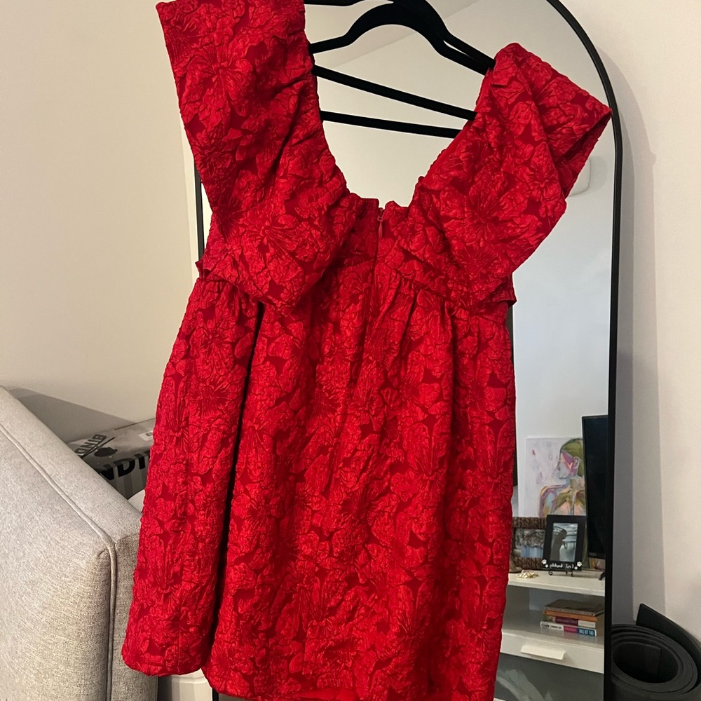 Red mini dress - Picture 3 of 3